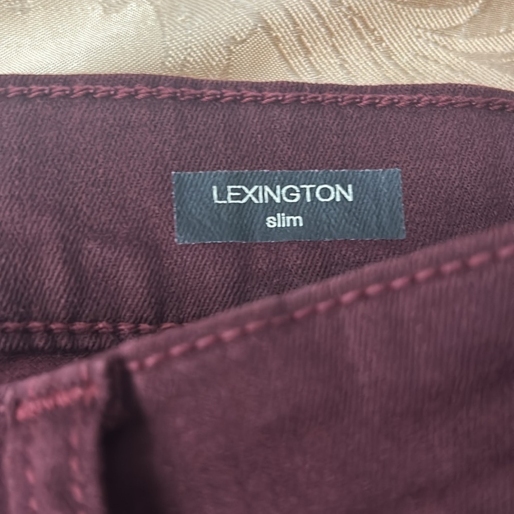 Modern American Men’s Slim Jeans. Purple/Red Color, Size 32x33 - Picture 3 of 7